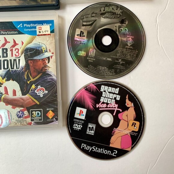 AS IS Lot of EMPTY PS2 PS3 Cases Manuals & 2 Games GTA Vice City Crash Bandicoot - Picture 5 of 10